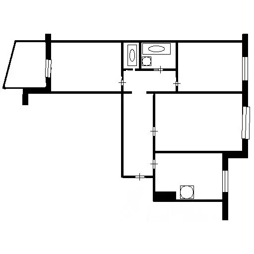 3-к кв. Омская область, Омск ул. Дианова, 22 (63.1 м) - Фото 1