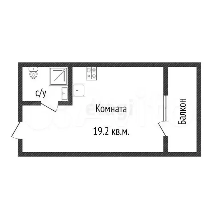 Квартира-студия, 23 м, 4/6 эт. - Фото 0