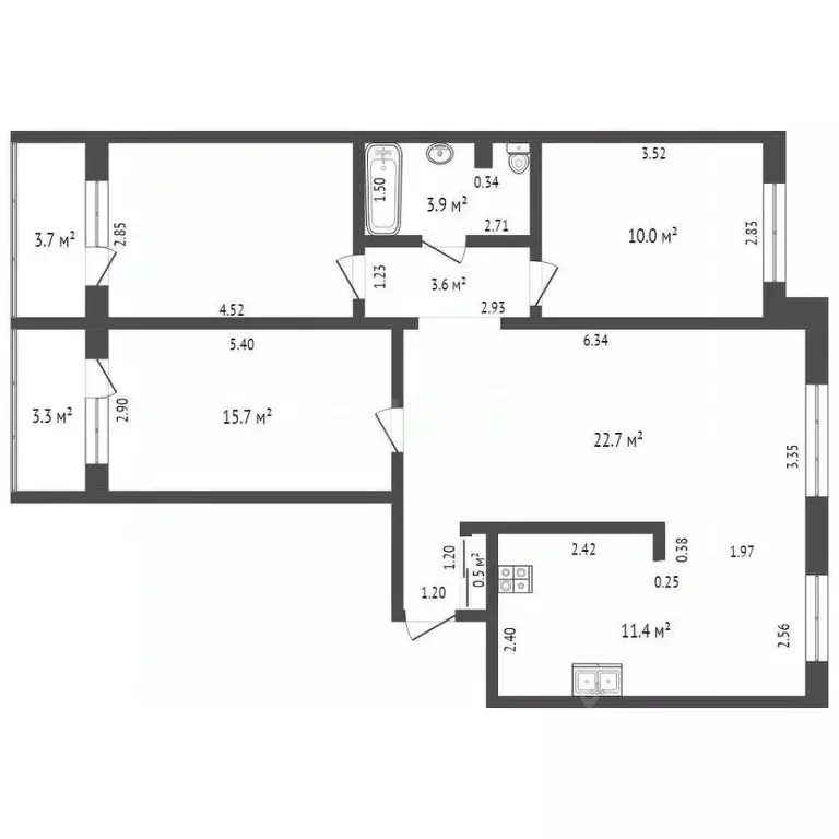3-к кв. Ростовская область, Ростов-на-Дону ул. Зорге, 31 (82.0 м) - Фото 0