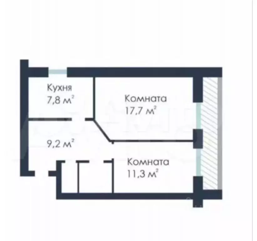 2-к кв. Ленинградская область, Сосновый Бор просп. Героев, 27 (48.5 м) - Фото 1