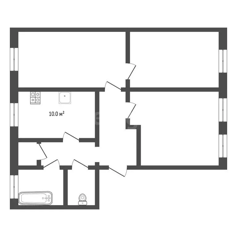 2-комнатная квартира: Ярославль, улица Добрынина, 8А (43.5 м) - Фото 1