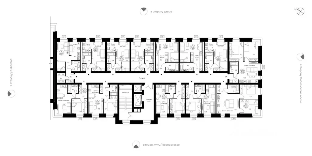Студия Коми, Сыктывкар Давпон мест., Бьярма жилой комплекс (28.4 м) - Фото 2