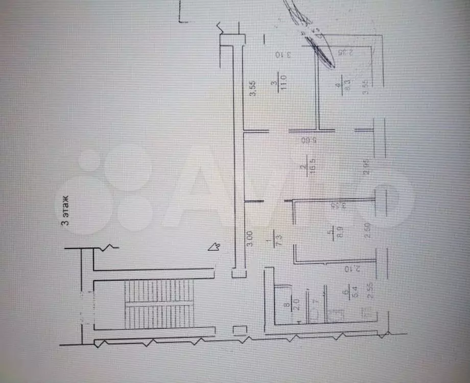 4-к. квартира, 60,3 м, 3/5 эт. - Фото 0