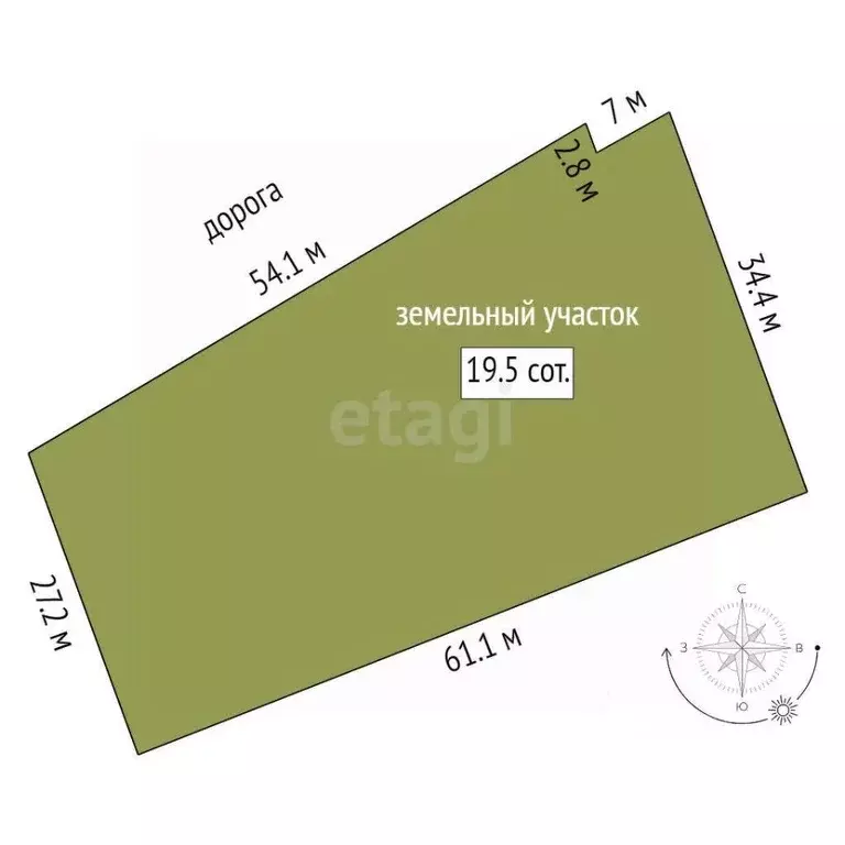 Участок в Тюменская область, Тюменский район, с. Мичурино  (19.5 сот.) - Фото 0