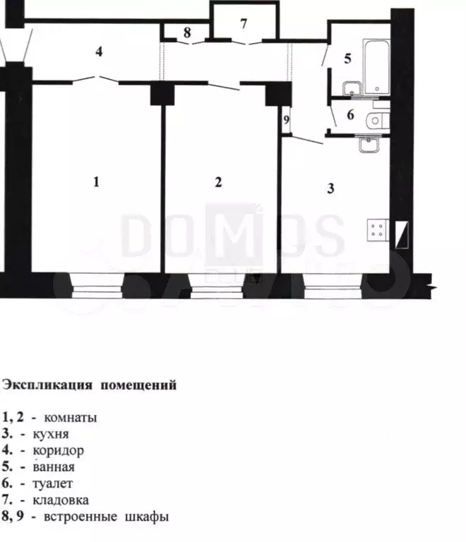 2-к. квартира, 56,8 м, 2/5 эт. - Фото 0