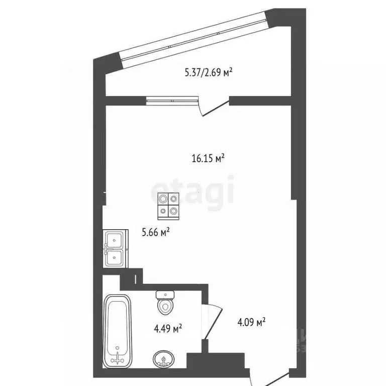 Студия Ростовская область, Ростов-на-Дону Привокзальная ул., 3/1 ... - Фото 2