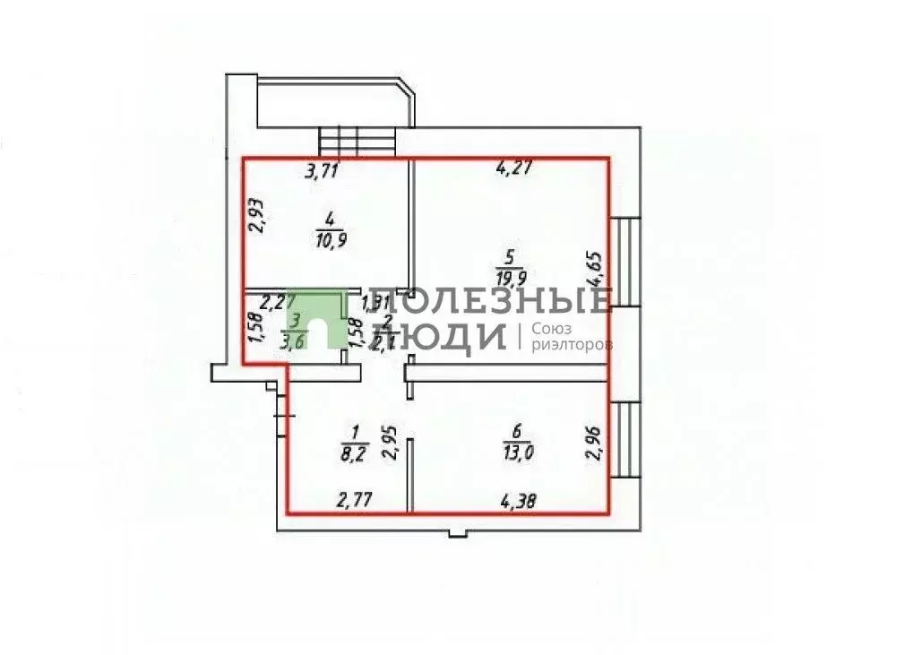 2-к кв. Хабаровский край, Хабаровск ул. Запарина, 158 (57.7 м) - Фото 2