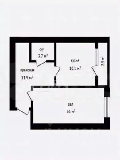 1-к кв. Дагестан, Дербент ул. Сальмана, 102 (54.6 м) - Фото 2