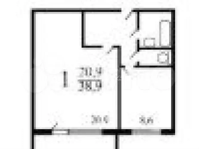 1-к. квартира, 40 м, 3/14 эт. - Фото 0
