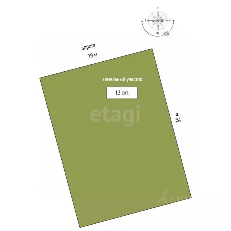 Участок в Орловская область, Орловский район, д. Кондырева  (12.0 ... - Фото 2