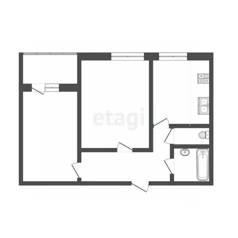 2-к кв. Смоленская область, Смоленск ул. Толмачева, 3 (48.0 м) - Фото 0