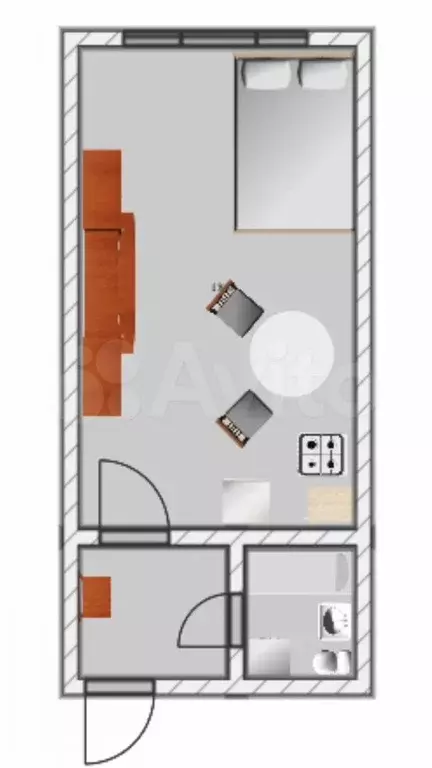Квартира-студия, 21 м, 3/4 эт. - Фото 0
