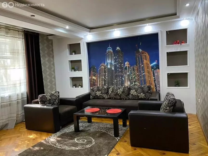 2-комнатная квартира: Махачкала, улица Абдулхакима Исмаилова, 23В (80 ... - Фото 1
