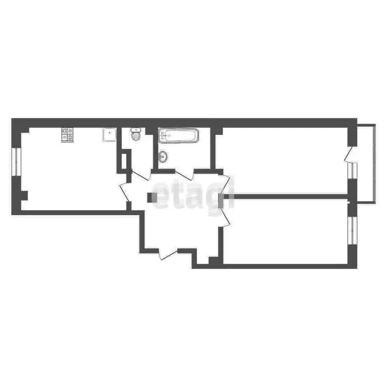 3-комнатная квартира: Абакан, улица Крылова, 85 (72.3 м) - Фото 1