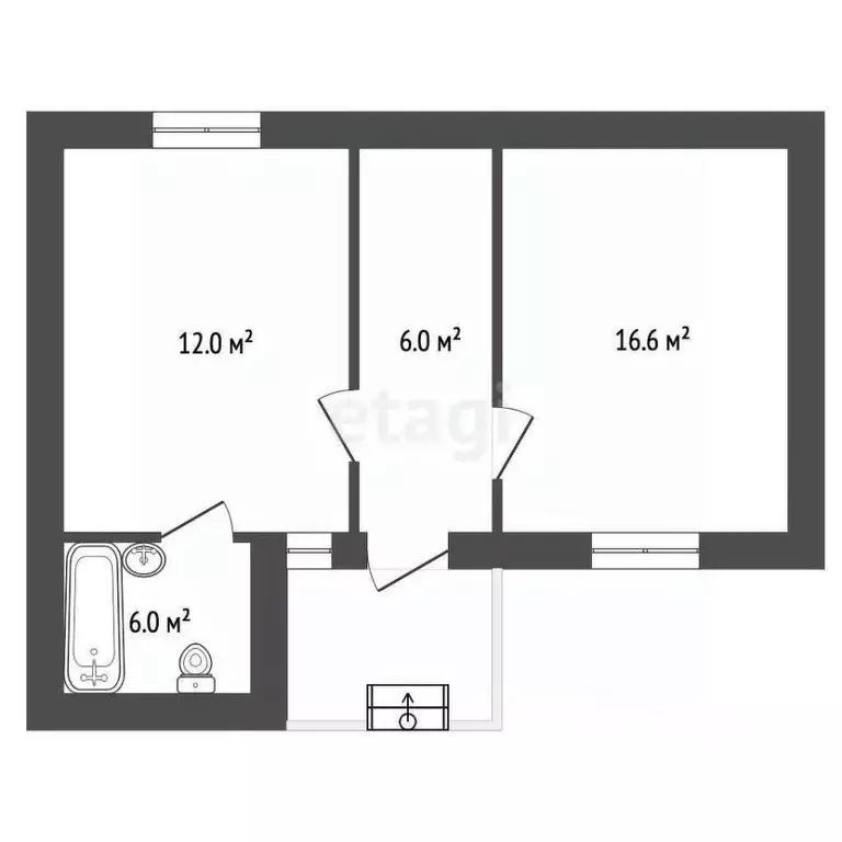Помещение свободного назначения в Крым, Феодосия ул. Чехова, 3 (38 м) - Фото 0