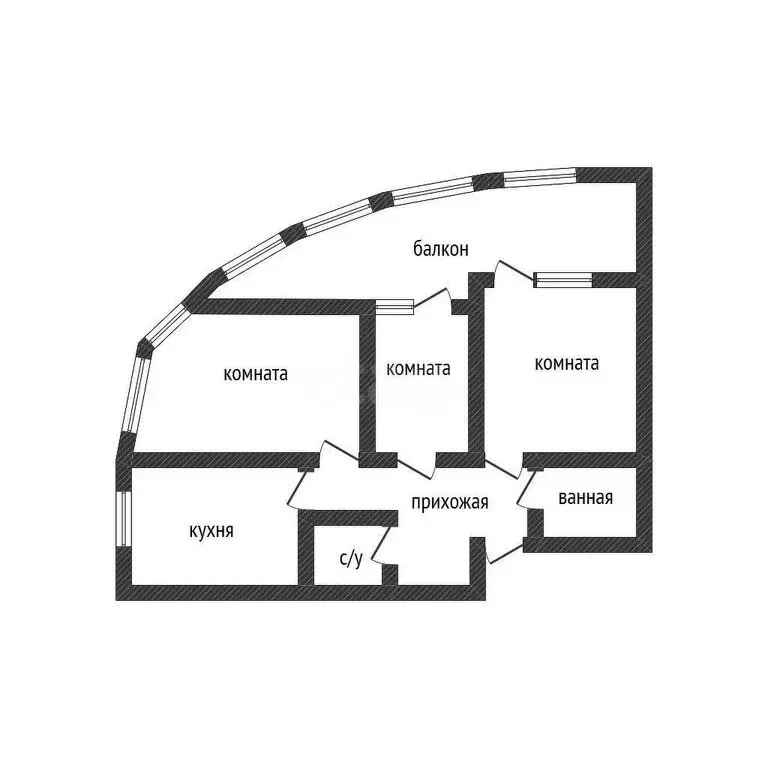 3-комнатная квартира: Горячий Ключ, Объездная улица, 18к2 (63.4 м) - Фото 1