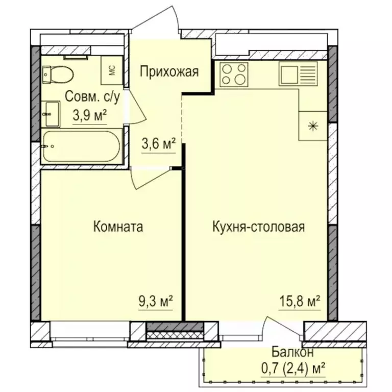 1-к кв. Удмуртия, Ижевск Буммаш жилрайон, Покровский жилой комплекс ... - Фото 1