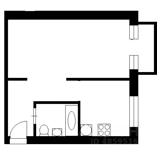 1-к кв. Коми, Ухта ул. 40 лет Коми АССР, 5 (30.0 м) - Фото 2