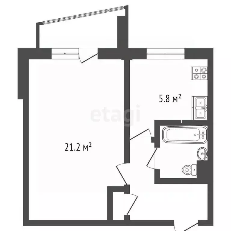 1-к кв. Москва Елецкая ул., 33 (36.0 м) - Фото 2
