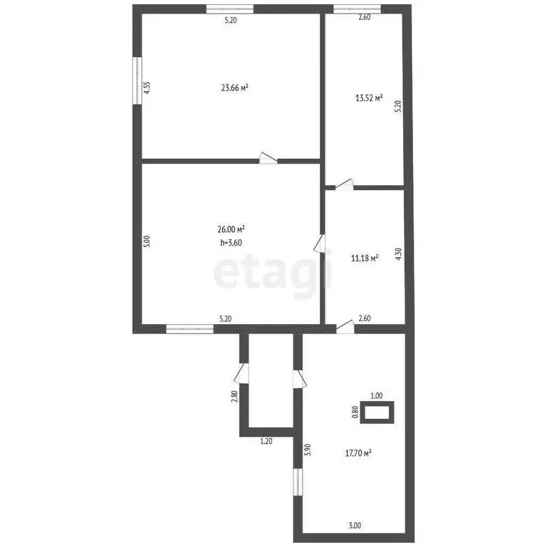 Дом в Тюменская область, село Большое Сорокино (92.1 м) - Фото 0