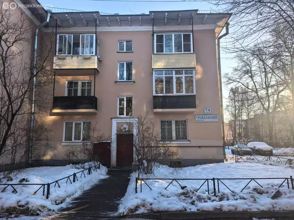 1-комнатная квартира: Санкт-Петербург, Гражданский проспект, 74к2 (30 ... - Фото 1