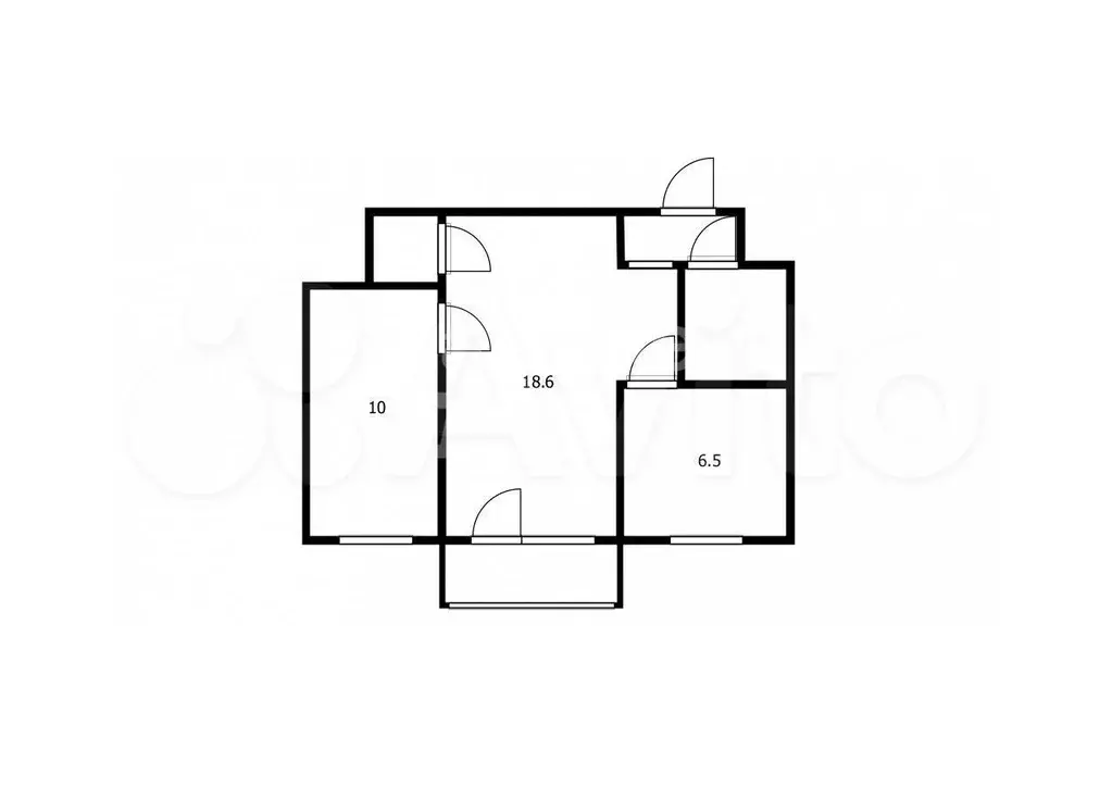 2-к. квартира, 40,8 м, 2/5 эт. - Фото 0