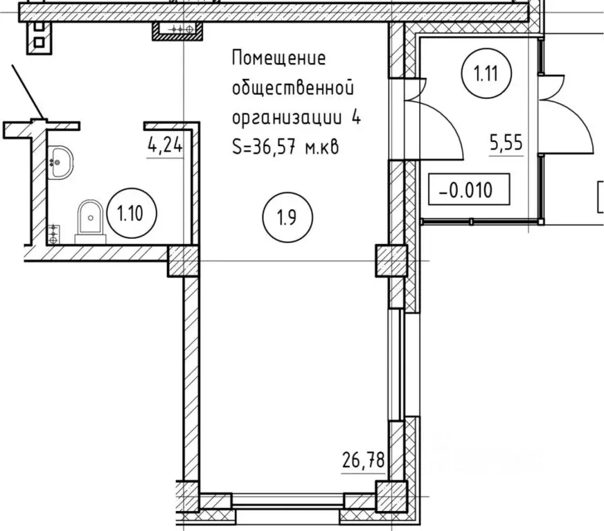 Помещение свободного назначения в Красноярский край, Красноярск ... - Фото 1