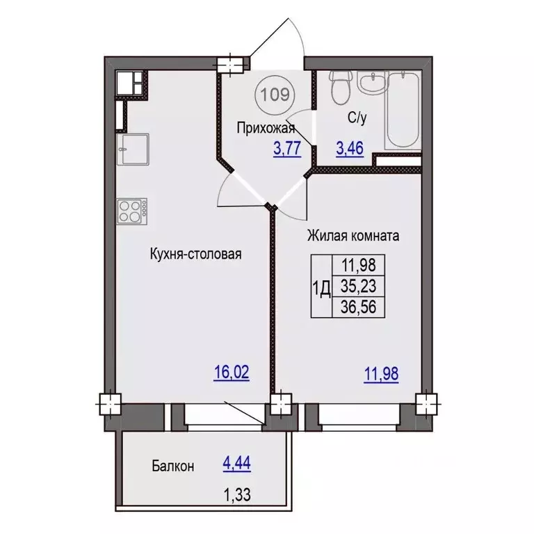 1-к кв. Псковская область, Псковский район, Завеличенская волость, д. ... - Фото 0