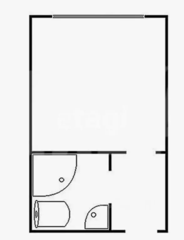 1-к кв. Татарстан, Казань Агрызская ул., 78 (12.7 м) - Фото 2