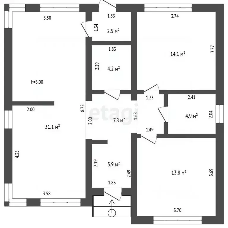 Дом в Нижегородская область, Выкса городской округ, Шиморское рп пер. ... - Фото 1
