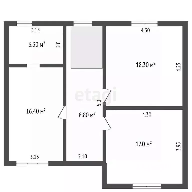 Таунхаус в Оренбургская область, Оренбургский район, с. Каменноозерное ... - Фото 2