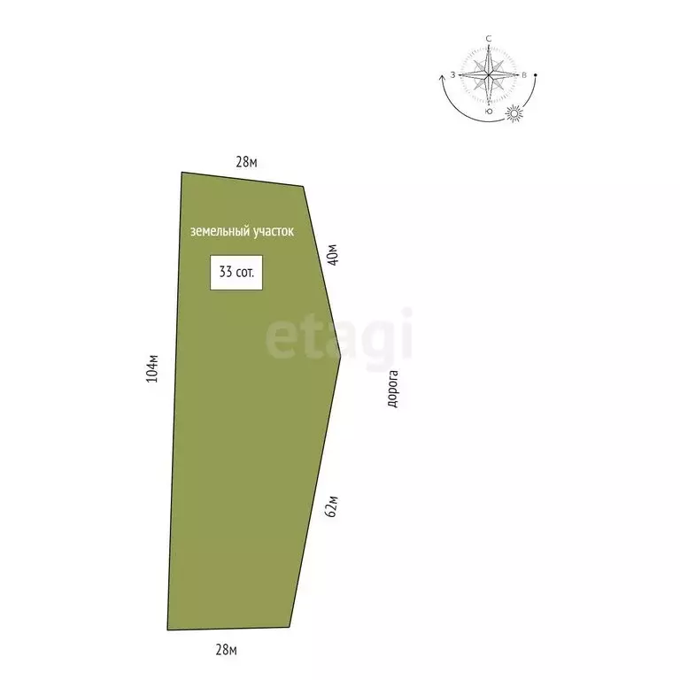 Участок в Большой Мелик, Красная улица (33 м) - Фото 1