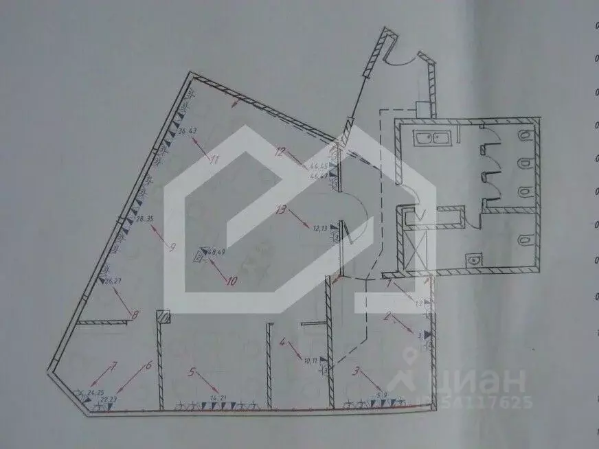 Помещение свободного назначения в Москва Тургеневская пл., 2 (190 м) - Фото 2