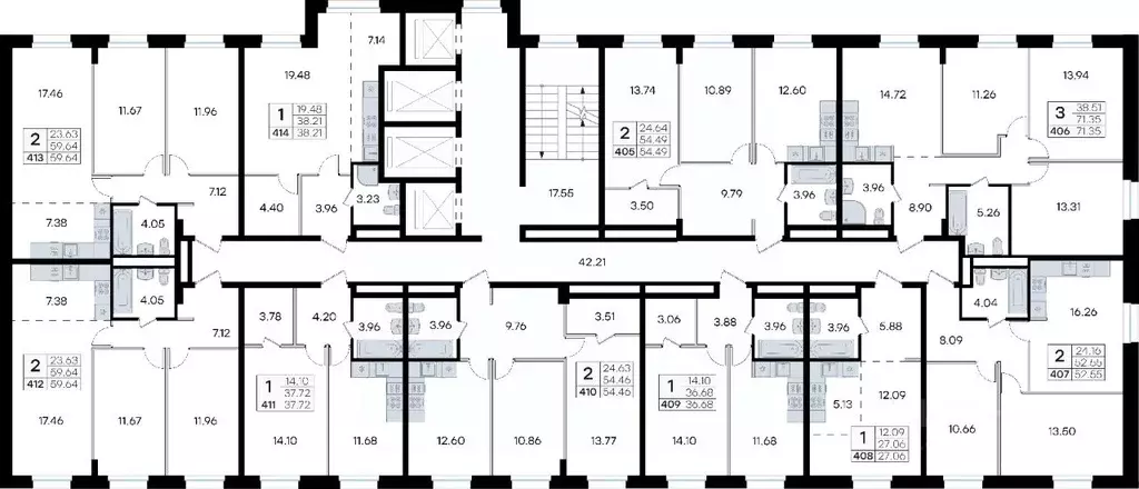 2-к кв. Приморский край, Владивосток ул. Тухачевского, 80 (59.64 м) - Фото 2