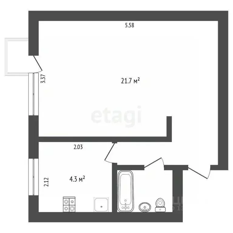 1-к кв. Тюменская область, Тюмень Парфеново мкр, ул. Муллы-Нур ... - Фото 1