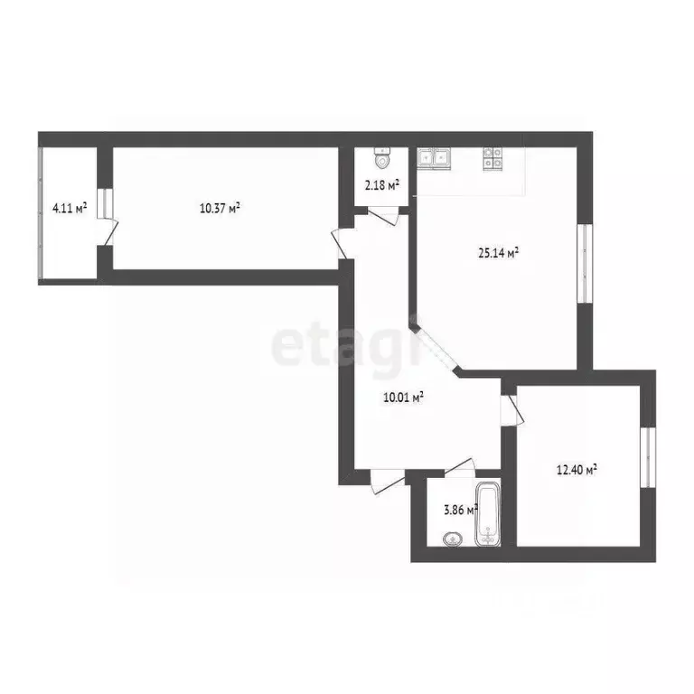 3-к кв. Тюменская область, Тюмень Широтная ул., 209 (80.4 м) - Фото 2