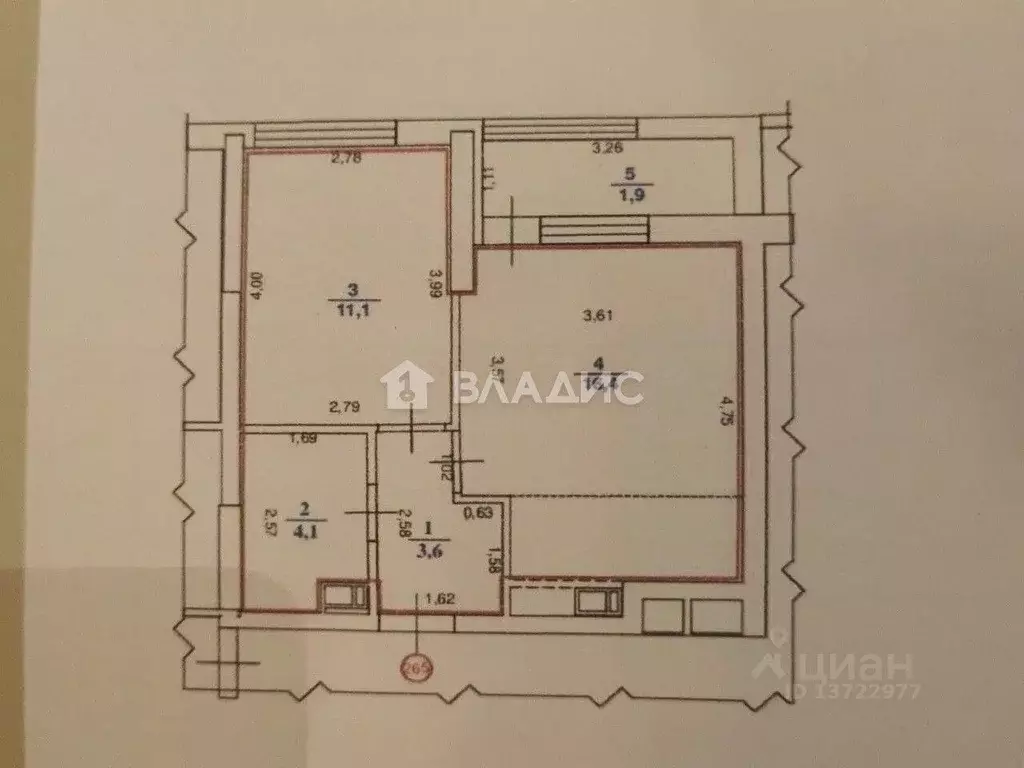 1-к кв. Нижегородская область, Нижний Новгород ул. Родионова, 178 ... - Фото 0