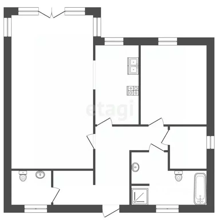 Дом в Крым, Ленинский район, с. Красногорка ул. Манченко, 60 (78 м) - Фото 2