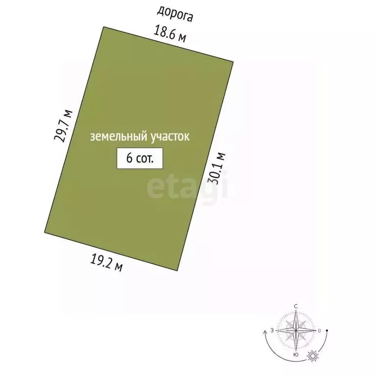 Участок в Крым, Кировский район, с. Владиславовка ул. Гоголя (6.0 ... - Фото 2