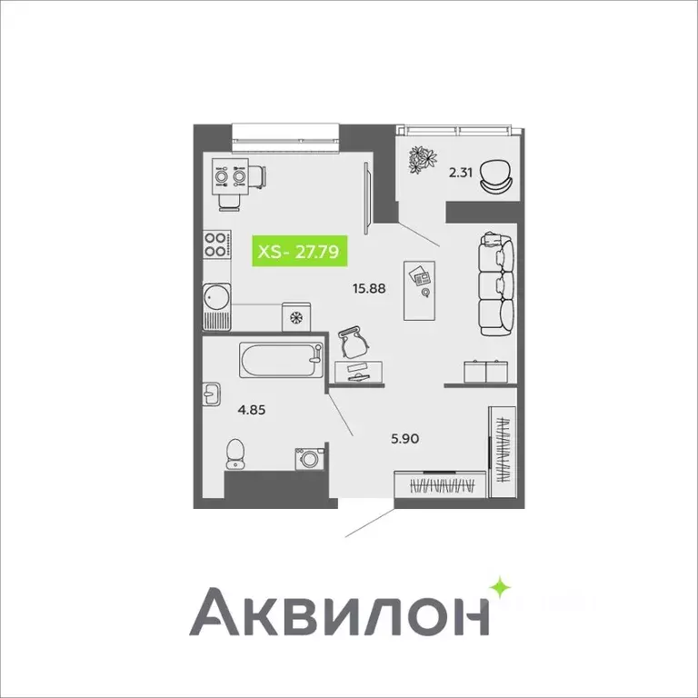 Студия Архангельская область, Архангельск проезд Приорова, 4с1 (27.79 ... - Фото 0