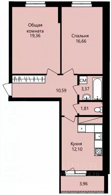 2-к кв. Мордовия, Саранск ул. Юрия Святкина, 14 (65.87 м) - Фото 0