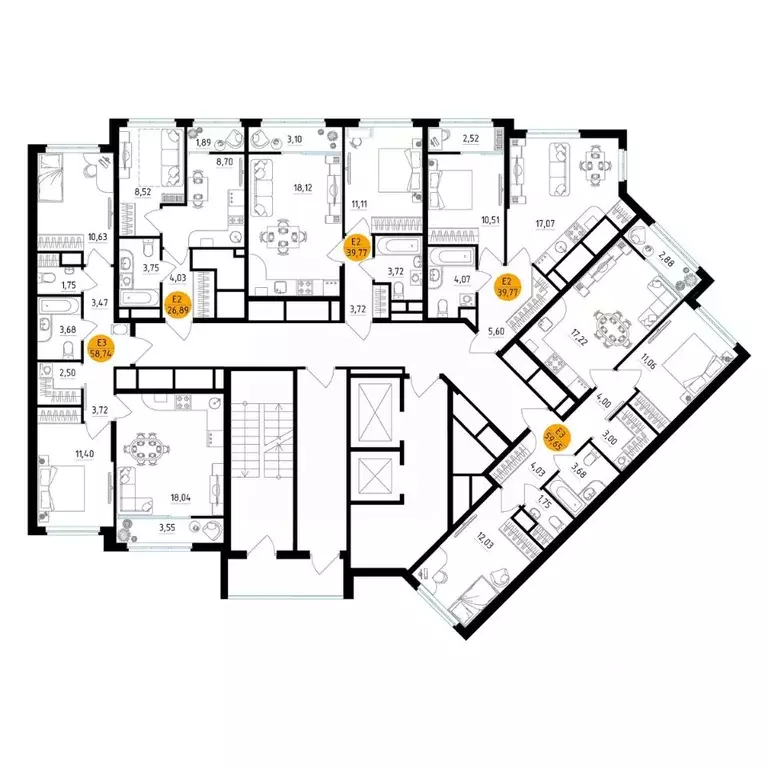 2-к кв. Рязанская область, Рязань ул. Земнухова (58.74 м) - Фото 1