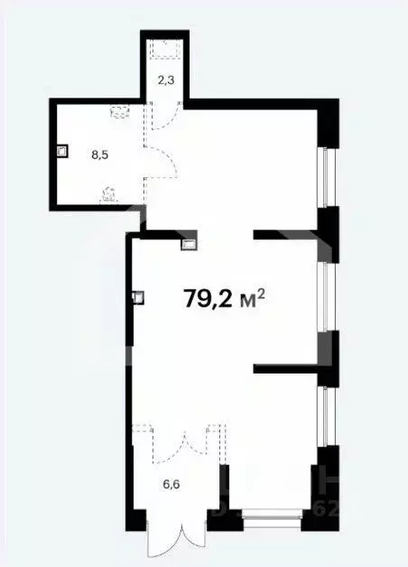 Торговая площадь в Московская область, Мытищи ул. Колонцова, 2Бк2 (79 ... - Фото 2