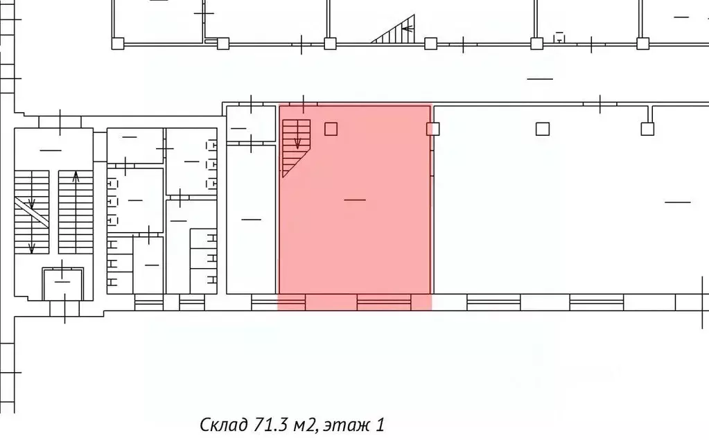 Склад в Санкт-Петербург Звенигородская ул., 9-11 (71 м) - Фото 1