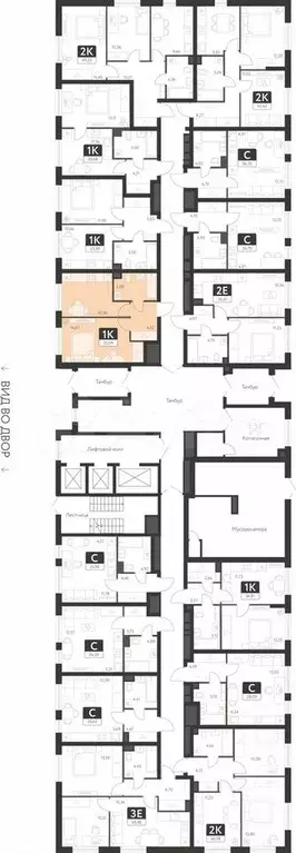 1-к. квартира, 35,1 м, 1/25 эт. - Фото 1