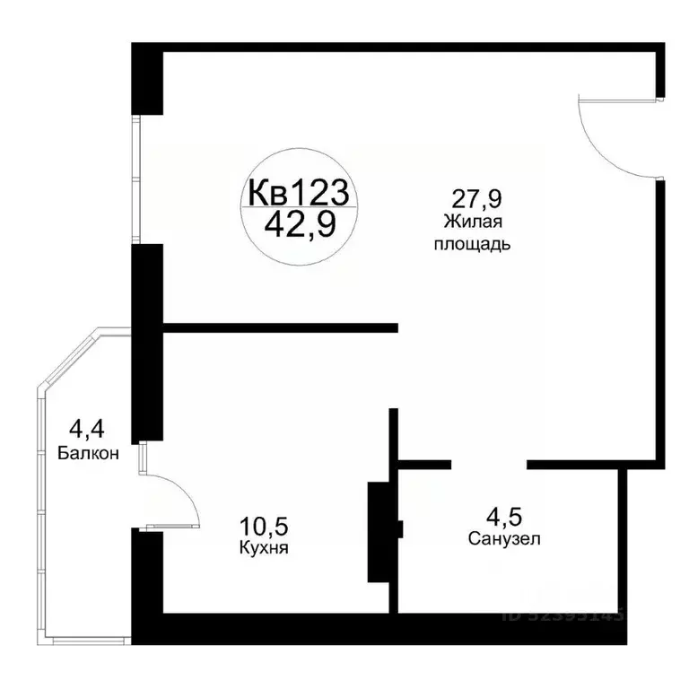 1-к кв. Московская область, Рузский муниципальный округ, Тучково пгт ... - Фото 1
