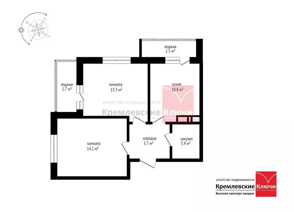 2-комнатная квартира: Химки, Тепличный проезд, 6 (47.9 м) - Фото 1