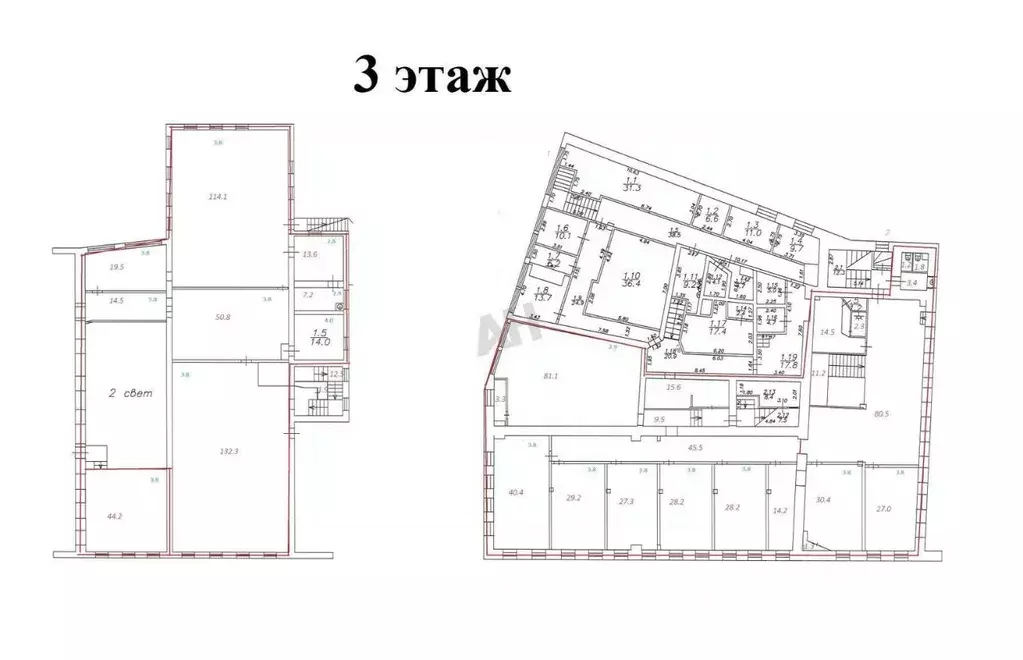 Помещение свободного назначения в Москва Большая Семеновская ул., 11С2 ... - Фото 2