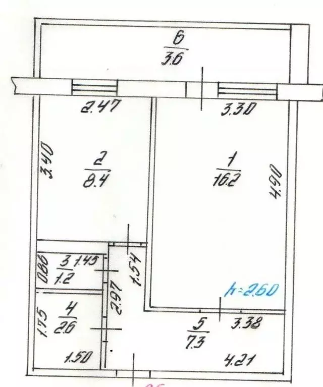 1-к кв. Татарстан, Казань ул. Рашида Вагапова, 18 (39.3 м) - Фото 2