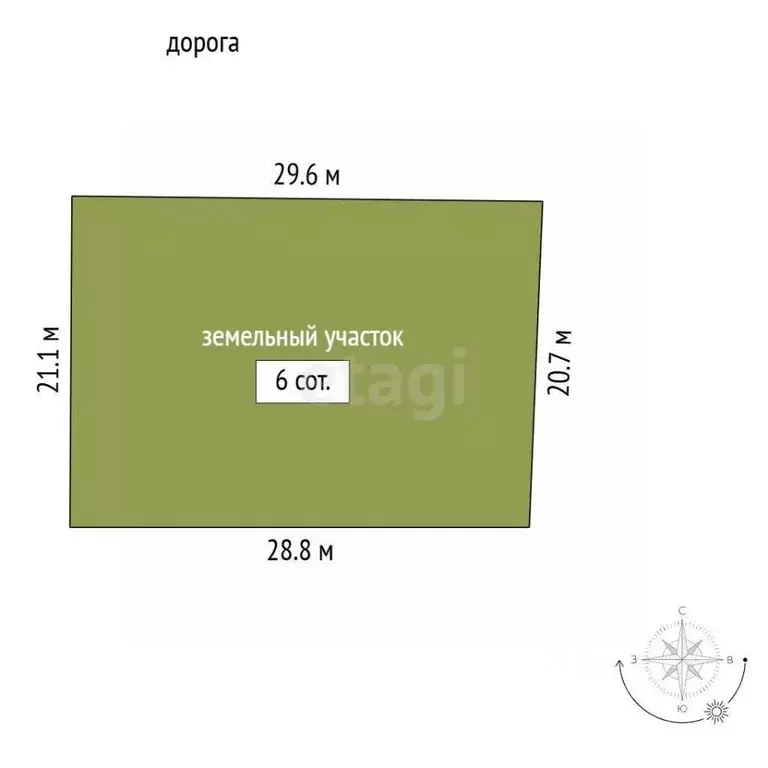 Участок в Крым, Симферопольский район, Трудовское с/пос, Романтика СПК ... - Фото 1